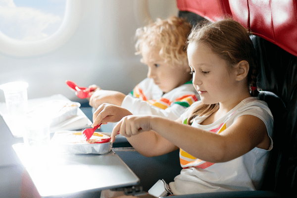 Kindermenüs auf dem USA-Flug